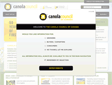 Tablet Screenshot of canolacouncil.org